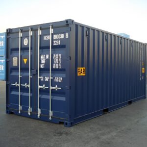 20ft Blue Tunnel Shipping Container with Double Doors at Both Ends