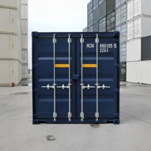 Alternative view of 20ft Blue Tunnel Shipping Container with Double Doors at Both Ends