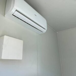 Alternative view of 10ft Modified Office Container with Air Conditioning and Sliding Windows – White